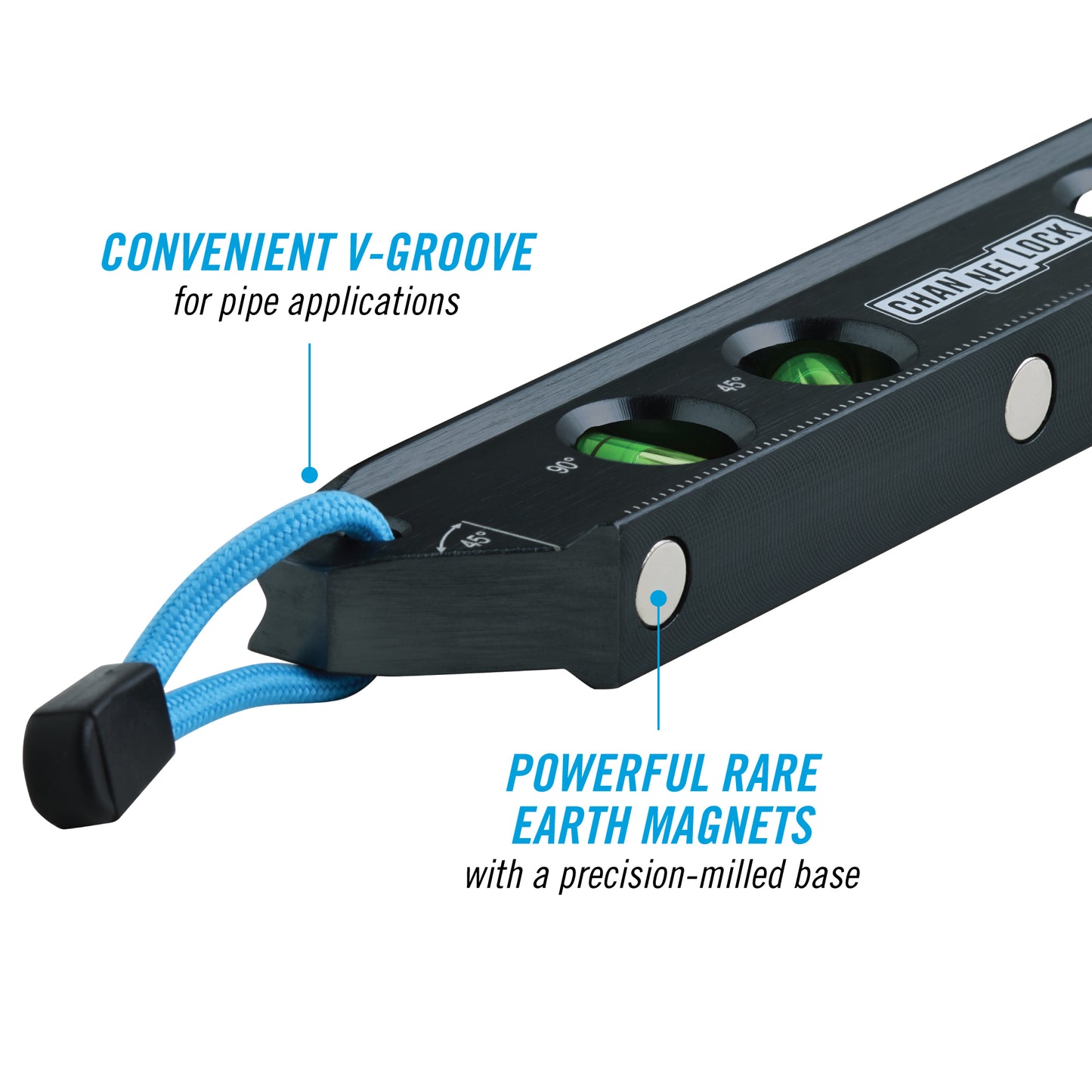 9-inch Professional-Grade Magnetic Aluminum Billet Torpedo Level (6200-0010)
