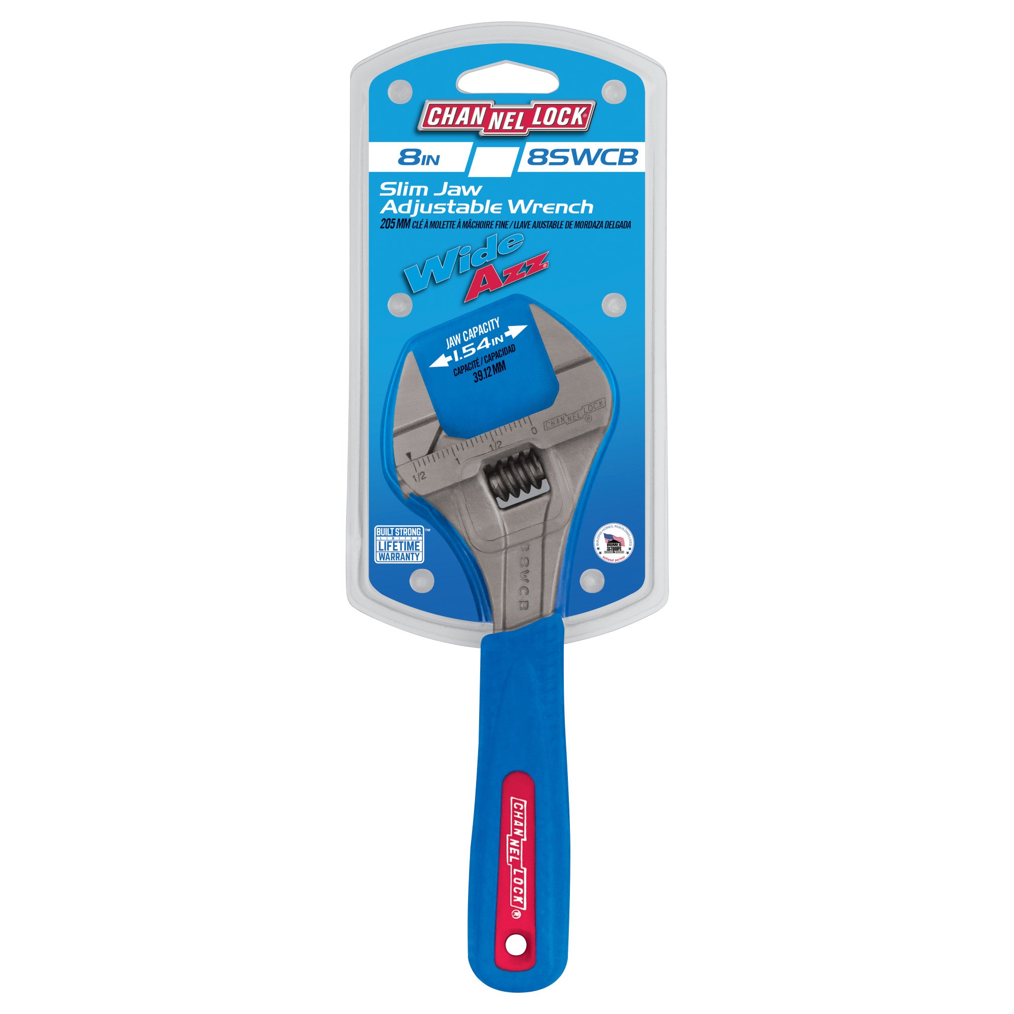 WideAzz® Slim Jaw Adjustable Wrench 8-inch | Shop CHANNELLOCK®