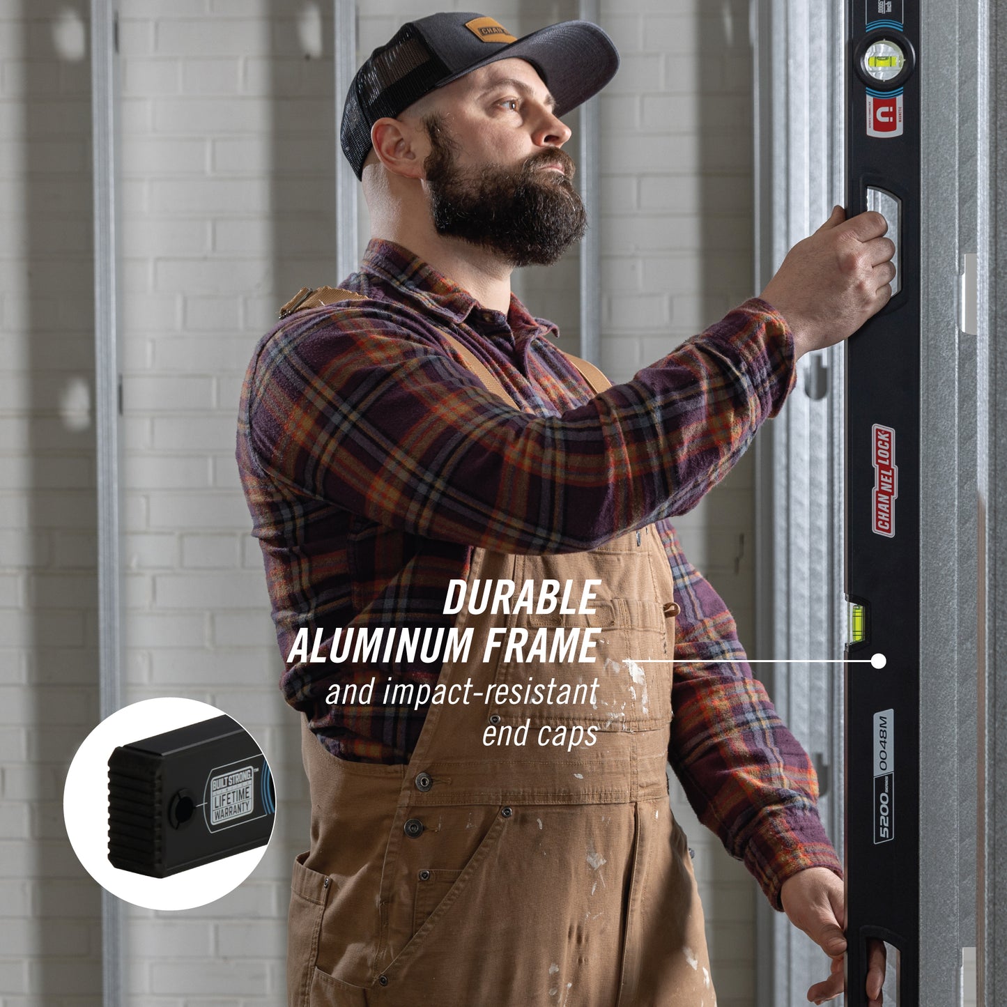 48-inch Professional-Grade Magnetic Aluminum Box Level (5200-0048M)