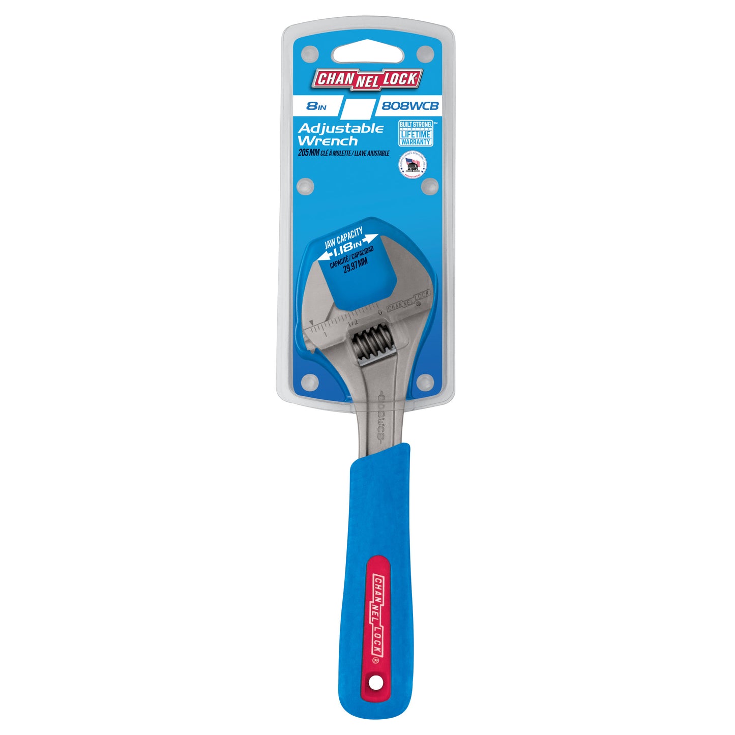 8-inch CODE BLUE® Adjustable Wrench (808WCB)