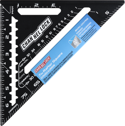7-inch Laser-Etched Aluminum Extruded Rafter Square (8100-007RS)