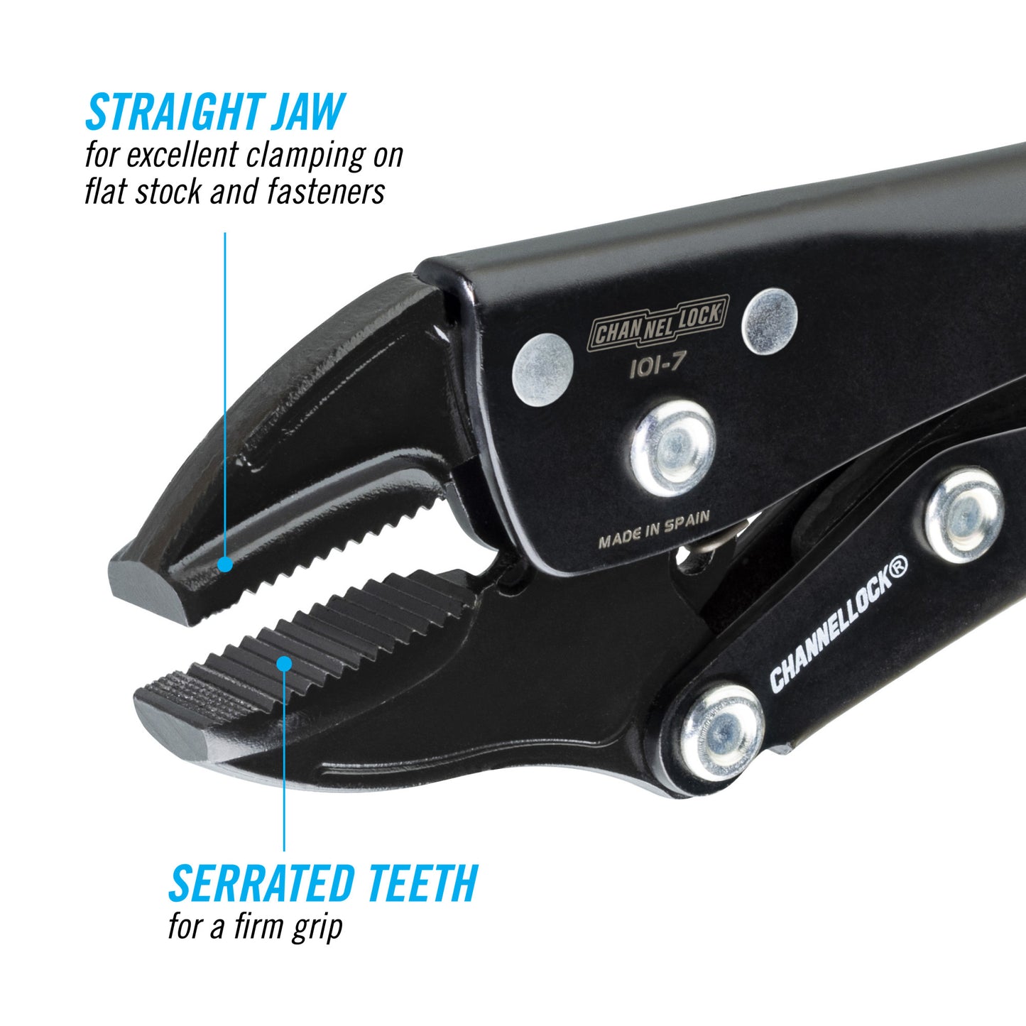 7-inch Straight Jaw Locking Pliers (101-7)