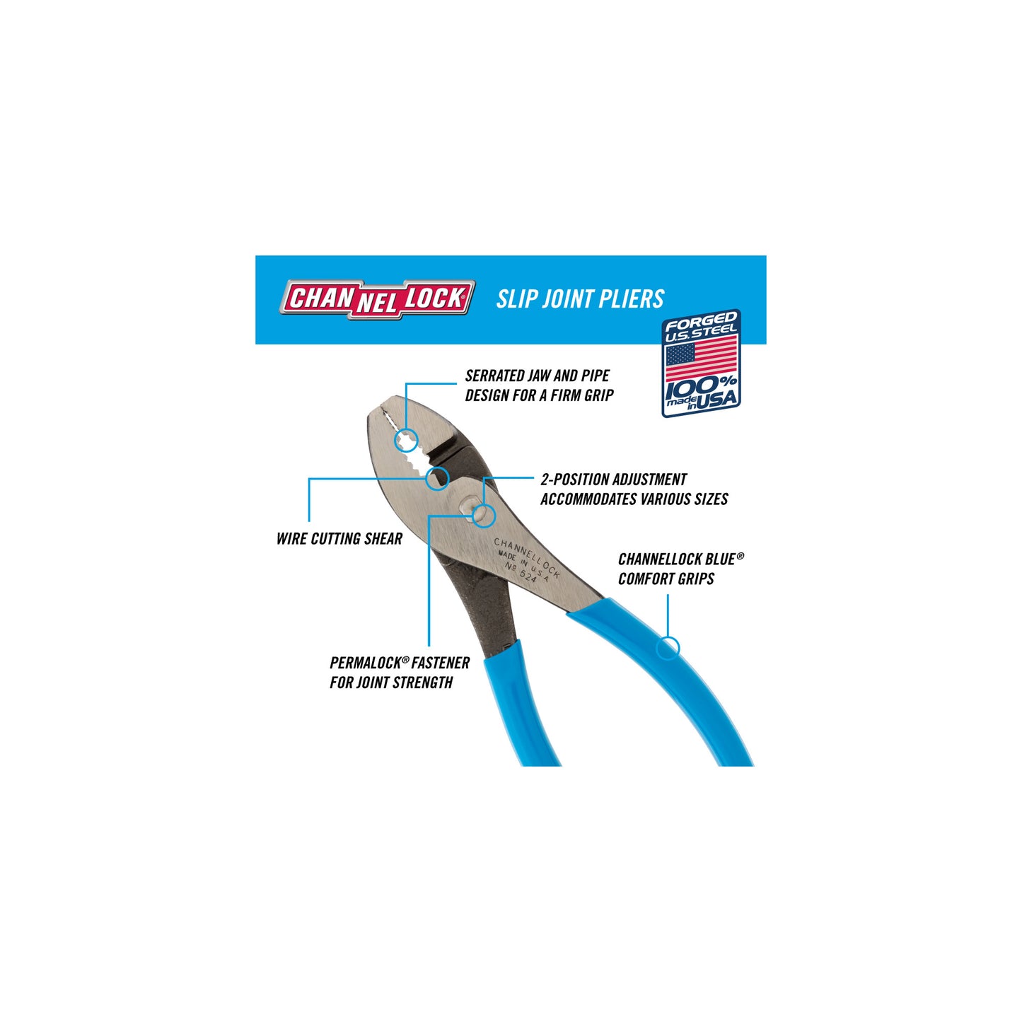 4.5-inch Slip Joint Pliers (524)