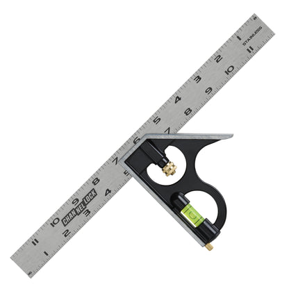 12-inch High-Visibility Stainless Steel Combination Square (8100-012CS)