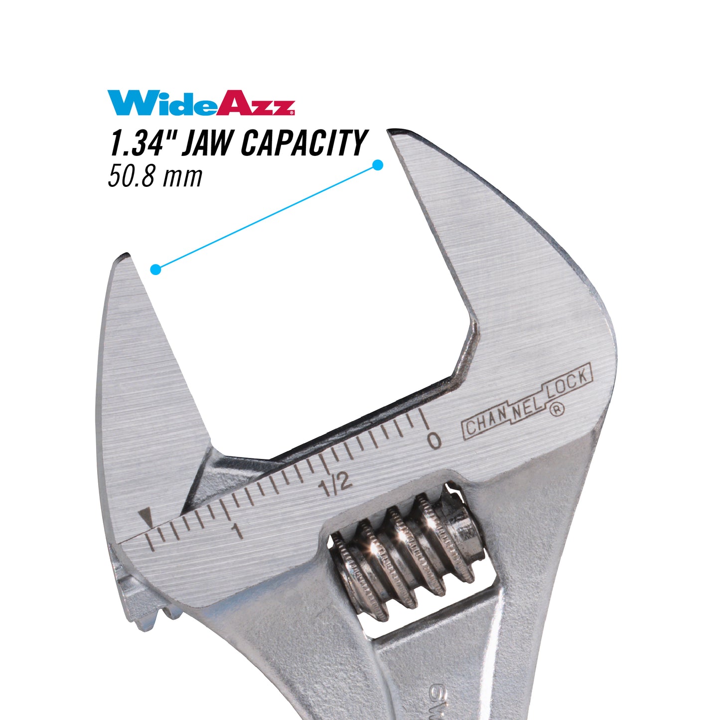 6-inch CODE BLUE® WideAzz® Adjustable Wrench (6WCB)