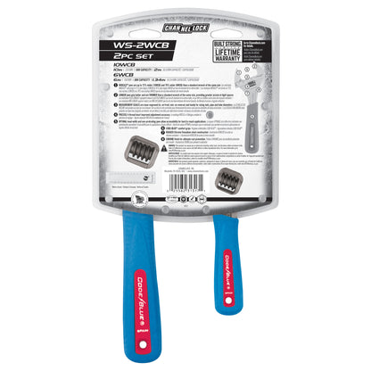 2pc Adjustable Wrench Set (WS-2WCB)