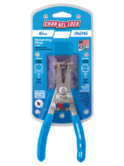6-inch Convertible Retaining Ring Pliers (926)