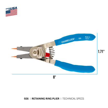 6-inch Convertible Retaining Ring Pliers (926)