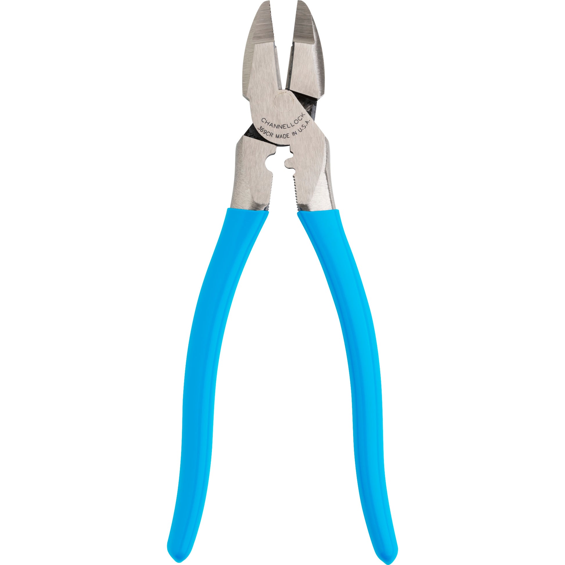 9.5-inch XLT Round Nose Linemen Pliers w/ Crimper (369CR)