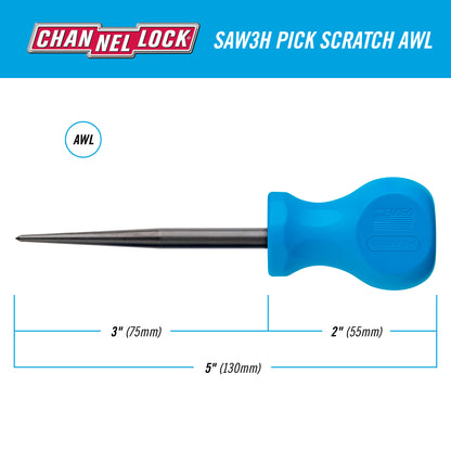 Stubby x 3-inch Professional Pick Scratch Awl (SAW3H)