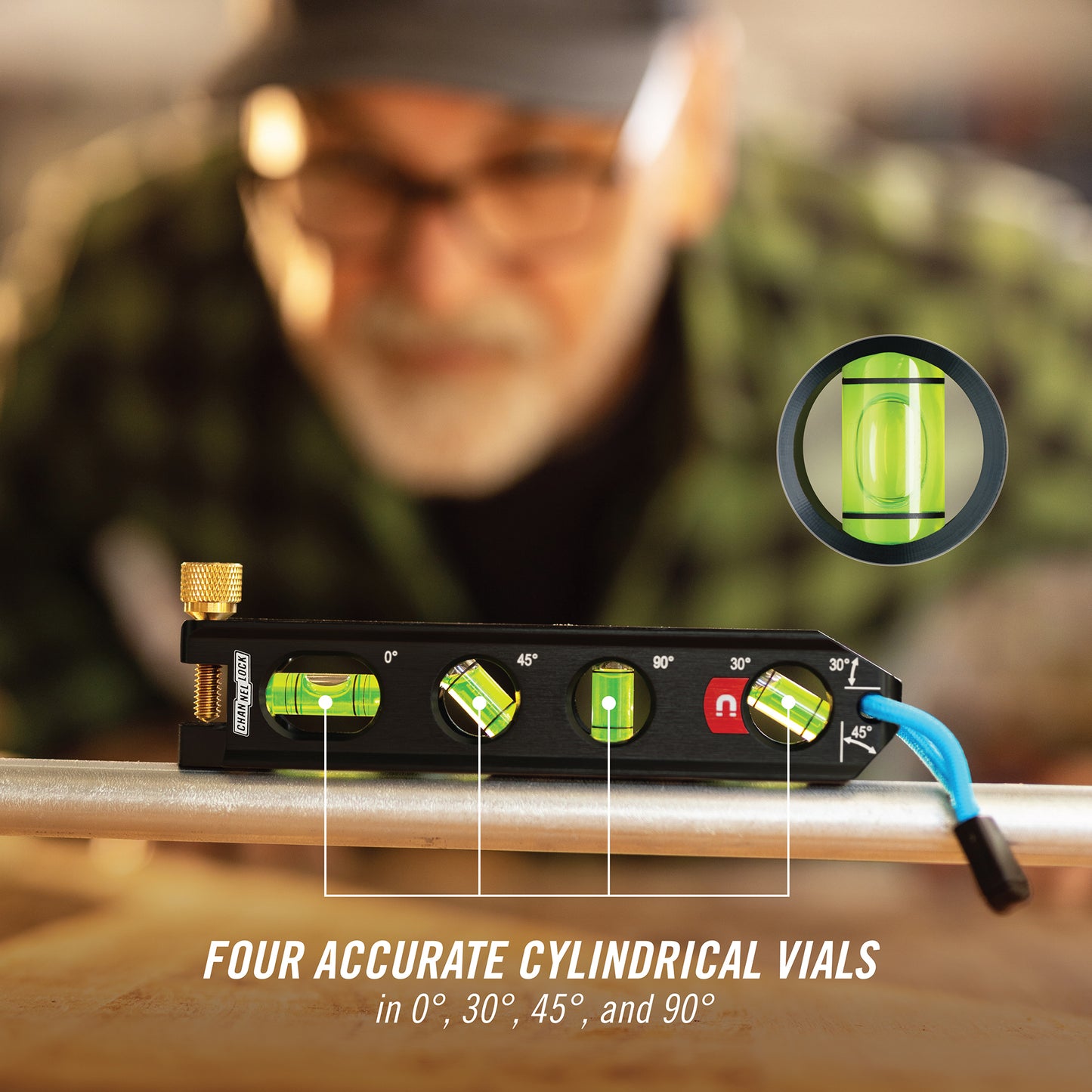 6.5-inch Professional-Grade Magnetic Electrician's Aluminum Billet Torpedo Level (6200-0065)