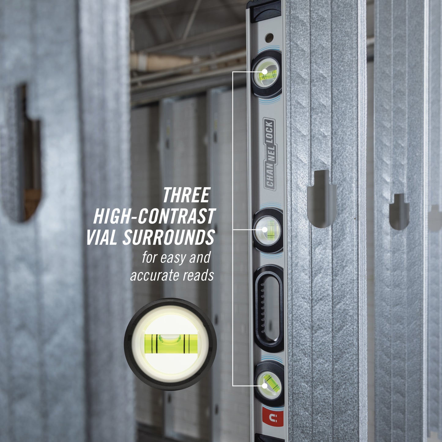 24-inch Professional-Grade Magnetic Aluminum I-Beam Level (5100-0024M)